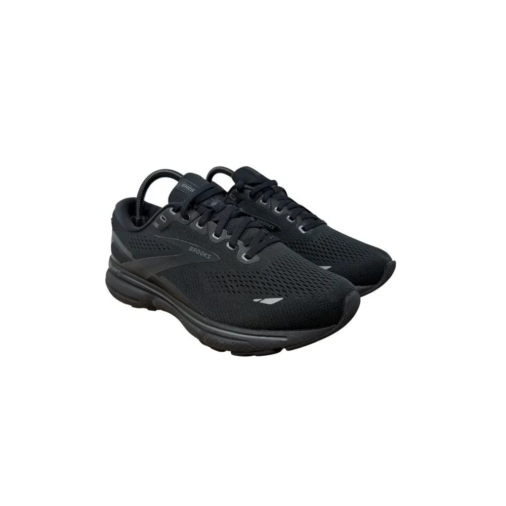 Brooks Ghost 15 Running Shoes Womens 8.5 Wide Black Neutral Sneakers 1203801D020